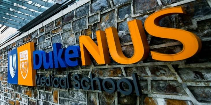 Duke-NUS Medical School name on wall 